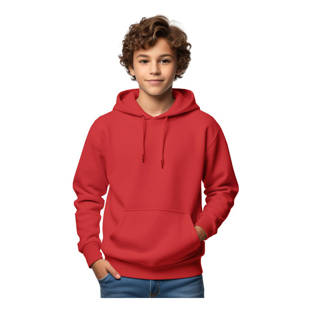 Blusa Moletom Infantil Liso Com Capuz E Bolso Canguru Blusa Moletom Infantil Liso Com Capuz E Bolso Canguru