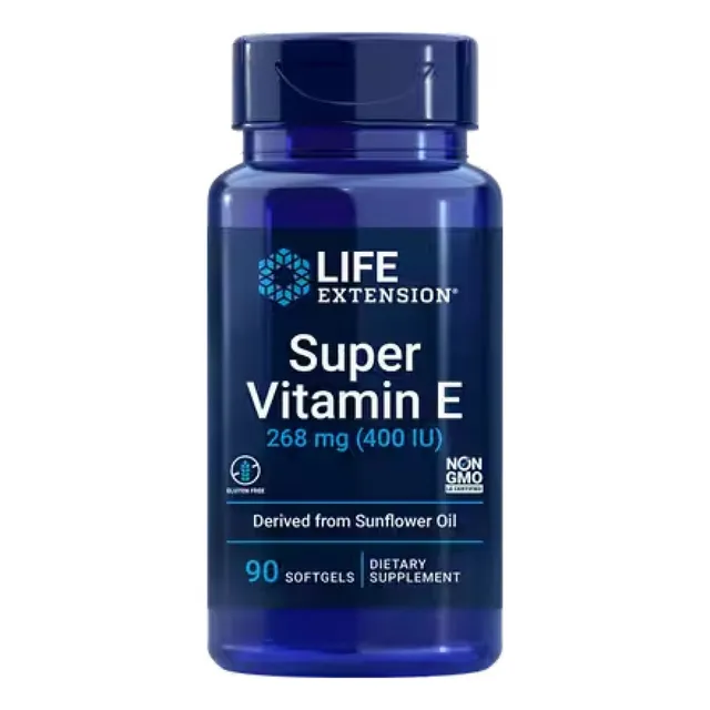 Vitamina E 400 UI Alpha Tocopherol Life Extension 90 cápsulas blandas sabor sin sabor