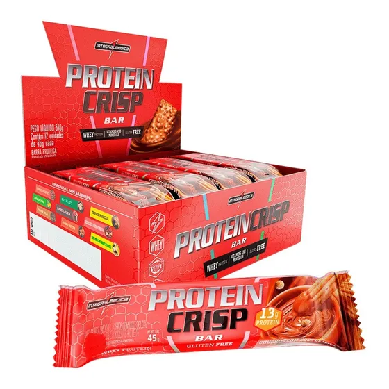 Barra De Proteína Crisp Bar Caixa 12 Un 45g - Integralmedica