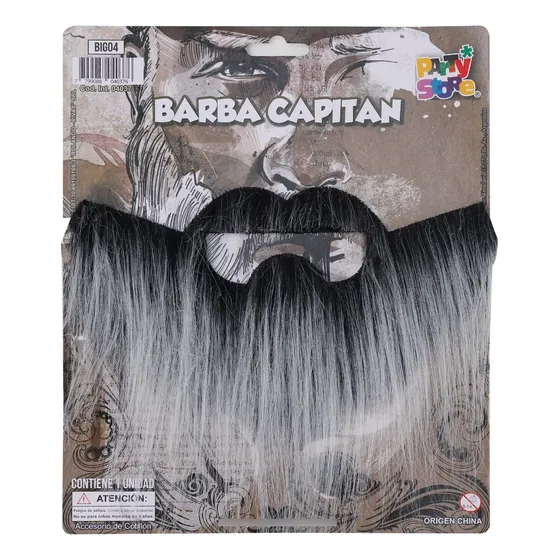 Barba Canosa Capitan Cotillon Disfraz Cosplay
