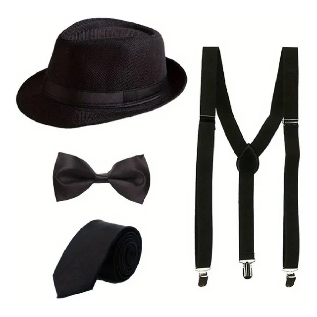 Conjunto De Disfraz De Gángster Años 20 Para Hombre