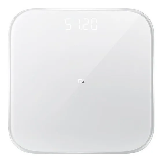 Balanza Digital Xiaomi Mi Smart Scale 2 Blanca Capacidad 150 kg Conexión Bluetooth Precisión de 50 g Sincronización con Smartphone Display LED Vidrio Templado
