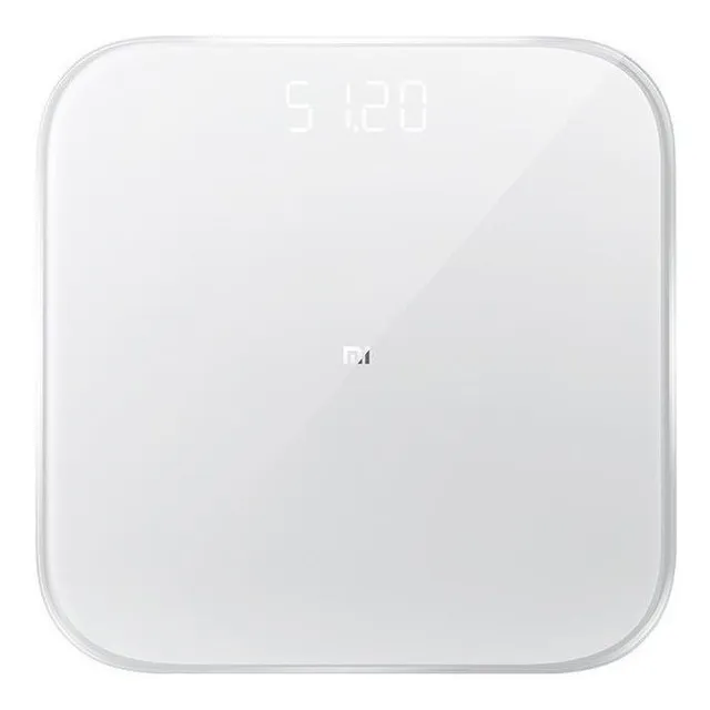 Balanza Digital Xiaomi Mi Smart Scale 2 Blanca Capacidad 150 kg Conexión Bluetooth Precisión de 50 g Sincronización con Smartphone Display LED Vidrio Templado