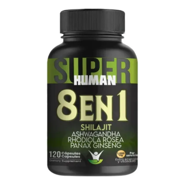 8 En 1 Cápsulas - Shilajit Ashwagandha - 120 Cápsulas