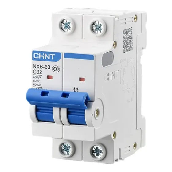 Breaker Termomagnético 2x32 Riel Din 32amper 2 Polos Cable 