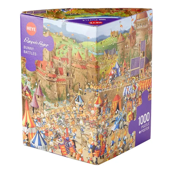 Heye Puzzle - Triangular 1000 Piezas - Bunny Battles, Ruyer