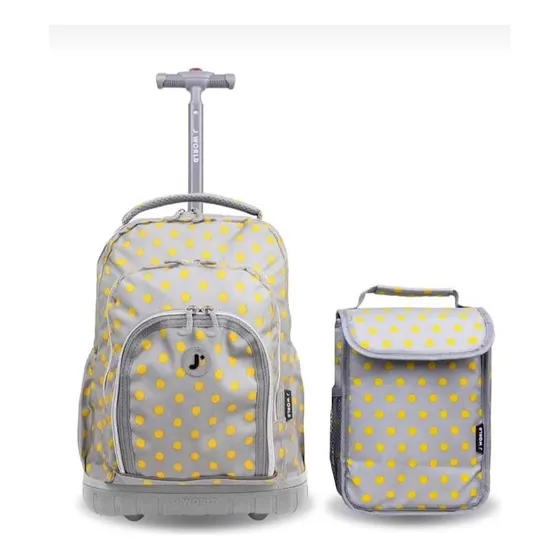 Maleta Escolar Con Luces En Las Ruedas Morral Y Lonchera