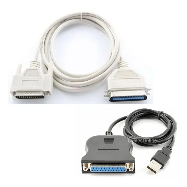 Combo 2 Cables Lpt1 Y Usb Plotters Congreso Consultar Modelo