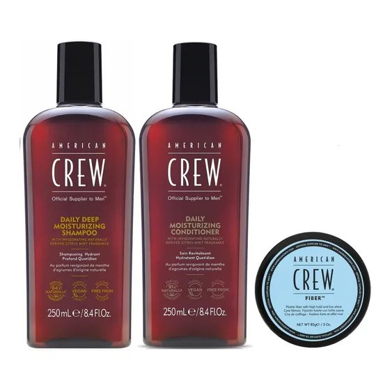Shampoo Hidratante +conditioner +fiber 85g American Crew Men