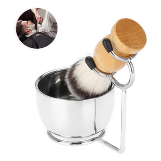 Set De Brochas De Afeitar Para Hombre Con Taza De Tazón Set De Brochas De Afeitar Para Hombre Con Taza De Tazón