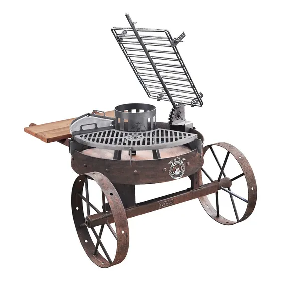 Asador Fogonero Ragnar 80 Cm De Diametro Color Óxido