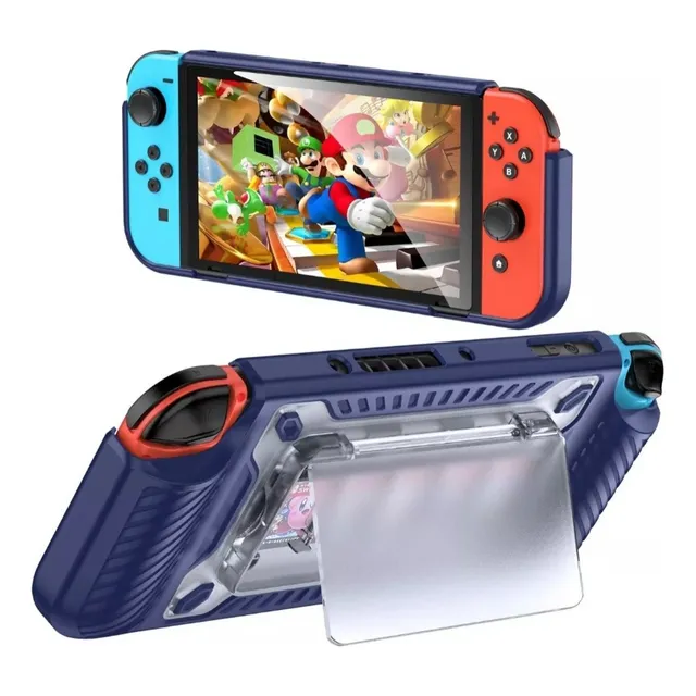 Funda Protector Carcasa Nintendo Switch Oled Azul