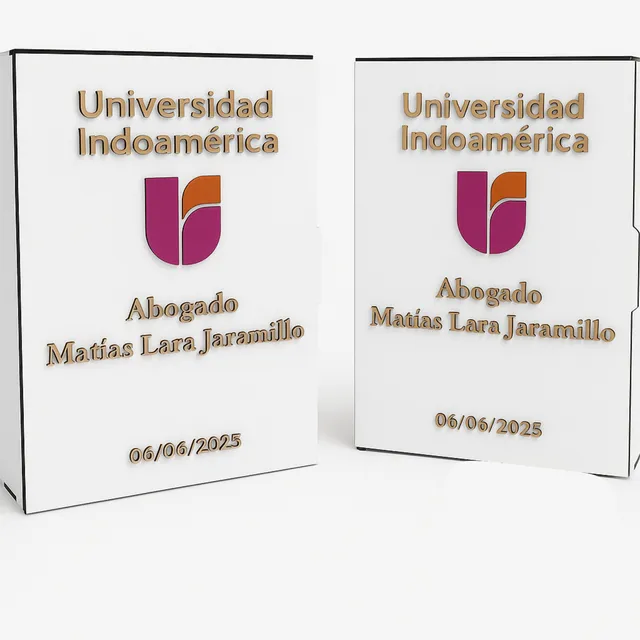 Caja Mdf Para Graduaciones 