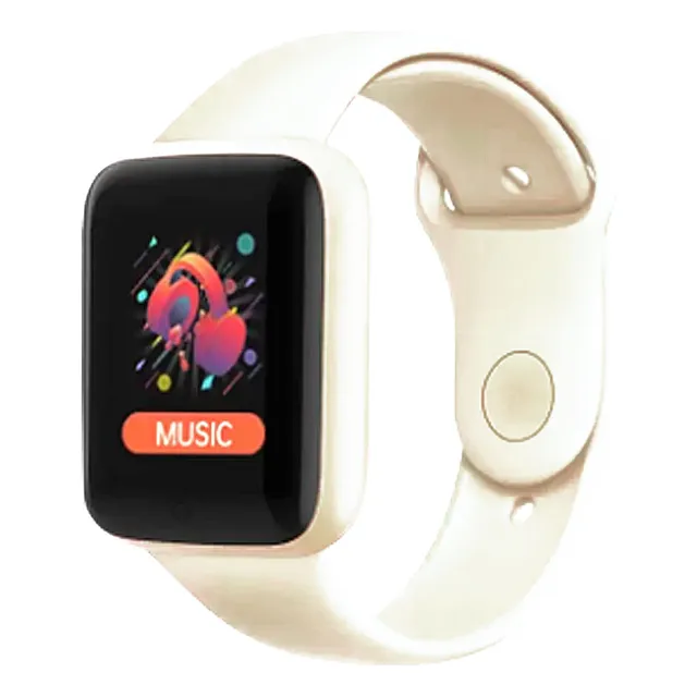 Reloj Macaron Y68 Monitor Cardíaco Y Presión Bluetooth