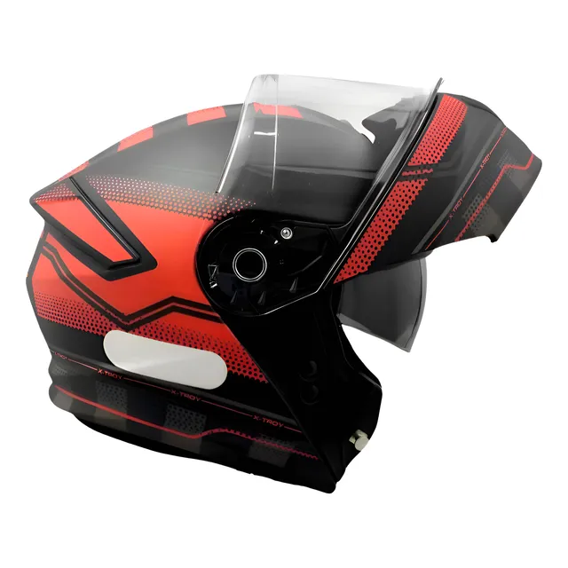 Capacete Escamoteável Xtroy Articulado Robocop C Óculos Fumê