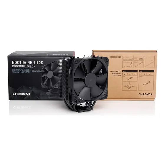 Noctua Nh U12s Chromax Black Disipador Cpu Lga115x Am4 Rendi Led Sin Led | Cuotas sin interés