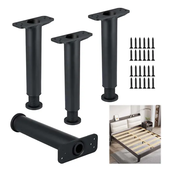 4 Patas Para Muebles Ajustable 15-25cm Alto Soportable 200kg