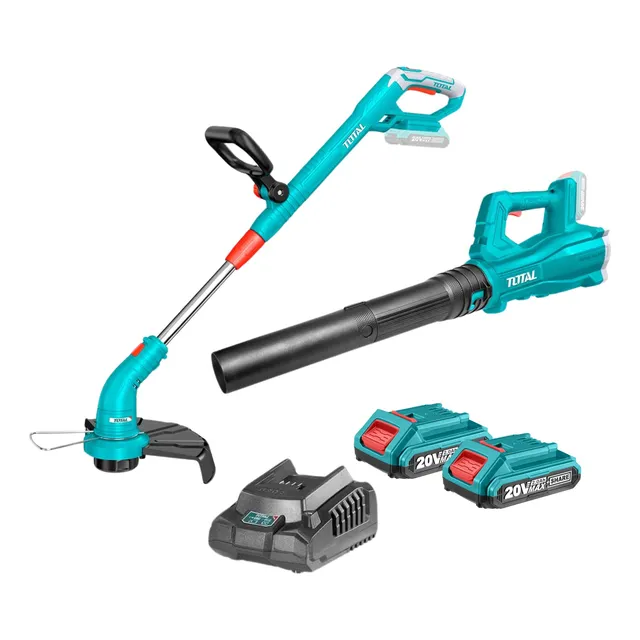 Combo Cortadora De Pasto + Sopladora 20v Industrial Total