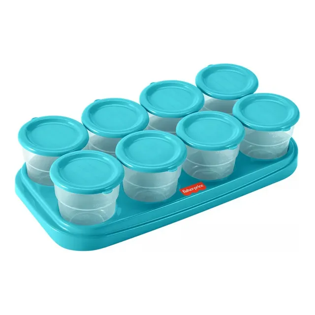 Potes Para Congelar Papilla Bandeja 8 Fisher Price Azul