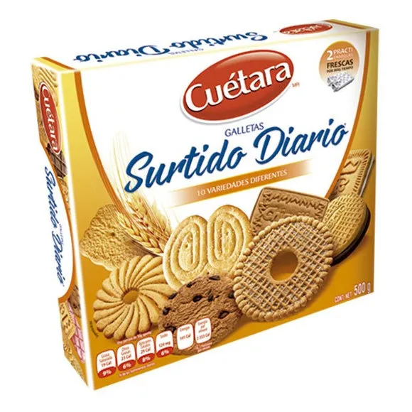 Galletas Surtido Rico Cuetara Surt Diario 500 Gramos 1 Pieza