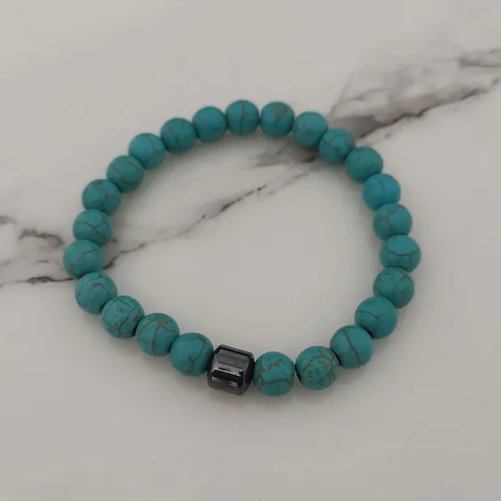 Pulsera De Piedras Volcánica Naturales Unisex Colores