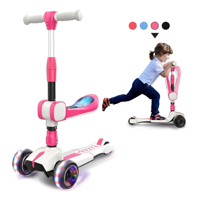 Patinete Lol-fun Para Niño 3 5 Año Rueda Ajustable Inclinado