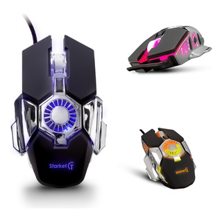 Mouse De Juego Sk-054 Starket Ergonomico Con Ventilador Mouse De Juego Sk-054 Starket Ergonomico Con Ventilador