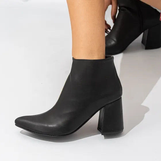 Bota Botineta De Mujer Cuero Ecológico 1817 Bakanas Shoes