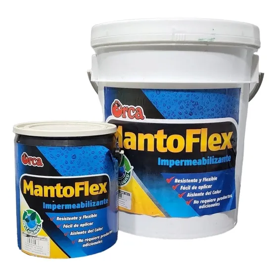 Impermeabilizante Liquido Manto Flex Cuñete Verde Y Rojo