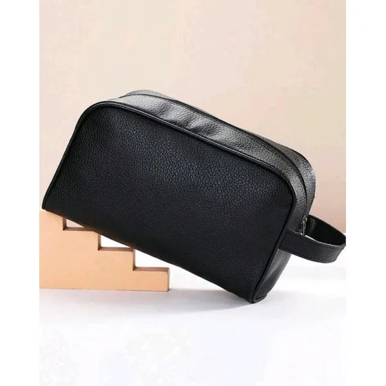Bolso De Mano Viajero Hombre Semi Cuero Elegante