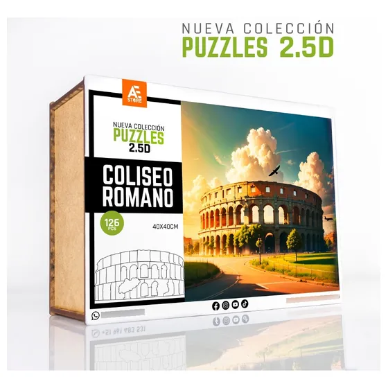 Rompecabeza 2.5d - Coliseo Romano