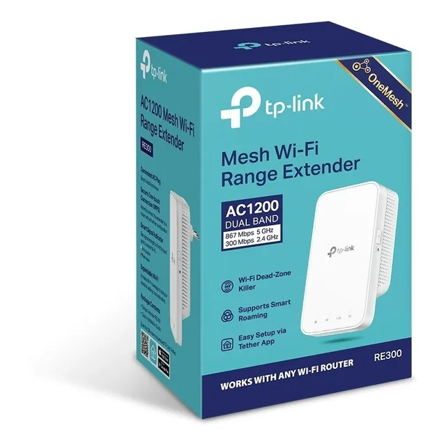Extensor De Red Inalambrica Wi-fi Tp-link Re300 Ac1200 Dual