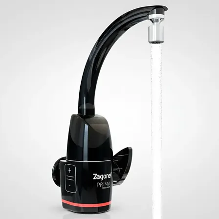 Torneira Elétrica Zagonel Prima Touch 220v 5500w Preta Polido 220v 60