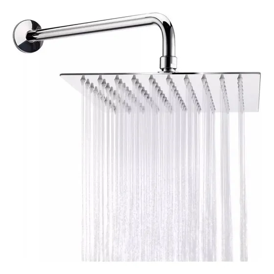 Brazo De Ducha 40cm + Plato De Ducha 25cm Acero Inox Taumm