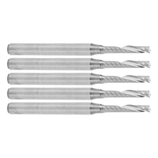 Flauta Única De 5 Unidades De Fresas De Topo Cnc Em Espiral Flauta Única De 5 Unidades De Fresas De Topo Cnc Em Espiral