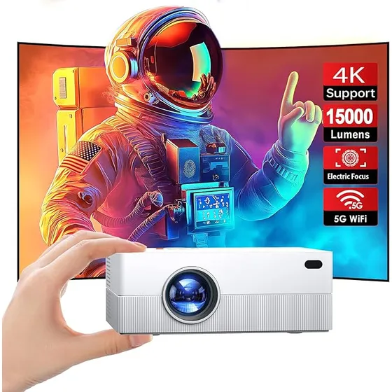 Mini Proyector Wifi Y Bluetooth Portátil Hd 1080p Jowlurk