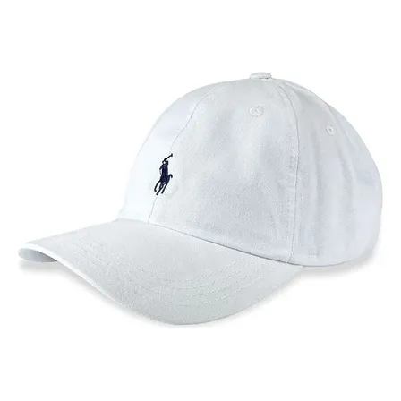 Boné Polo Masculino Ralph Lauren Classic Branco Branco Un