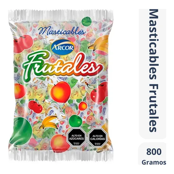 Bolsa De Masticables Frutales Arcor 800gr
