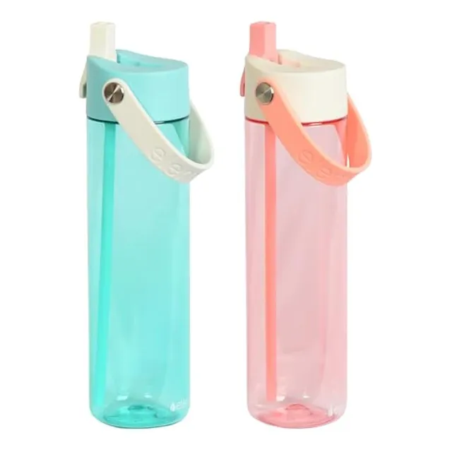 Elemental Splash Water Bottle With Straw -