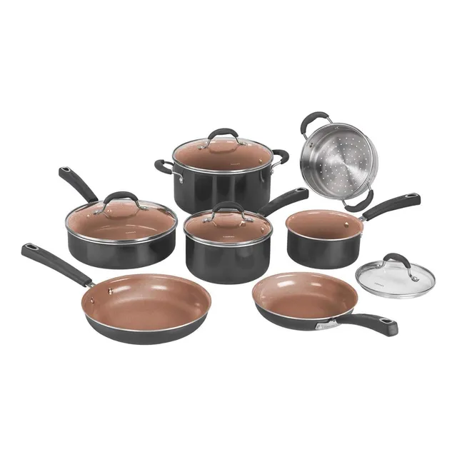 Cuisinart Bateria De Cocina Cerámica Nonstick 11 Pzs Marrón