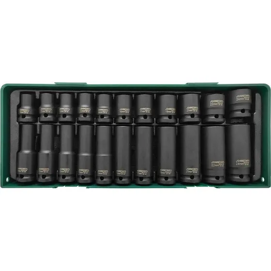 Juego De Dados Cortos Y Largos De Impacto Hex De 10 A 24mm