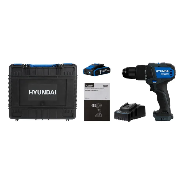 Taladro De Impacto Brushless 1/2 Hyundai 20v Hd20x-60tt