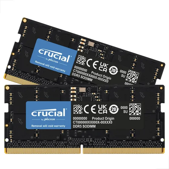 Kit Memória Crucial Ddr5 32gb(2x16gb) 4800mhz 1.1v Notebook
