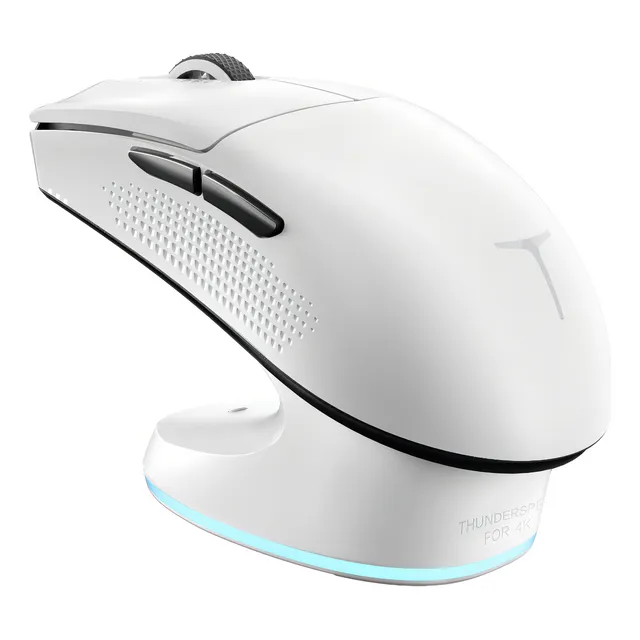 Mouse Gamer Inalámbrico Thunderobot Ml903 4khz Con Base De Carga Rgb Paw3395 Dpi26000 Optico Para Computadora Microbotón Kailh GM8.0(Cable+Receptor USB2.4c9z+Bluetooth)
