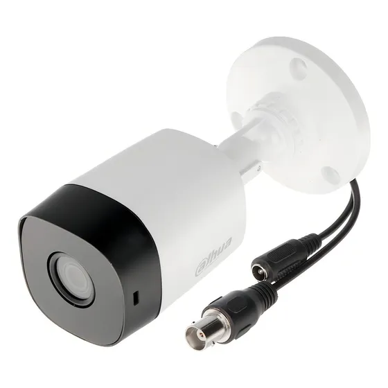 Cámara de Seguridad Dahua DH-HAC-B1A21N-0360B Cooper Bullet Resolución 2MP con Visión Nocturna incluida color Blanco