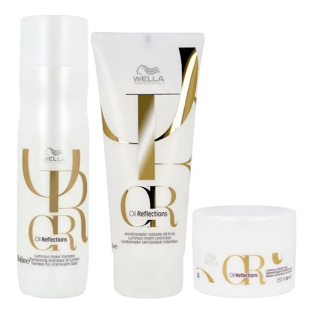 Shampoo 250ml +conditioner +mascarilla Wella Oil Reflections
