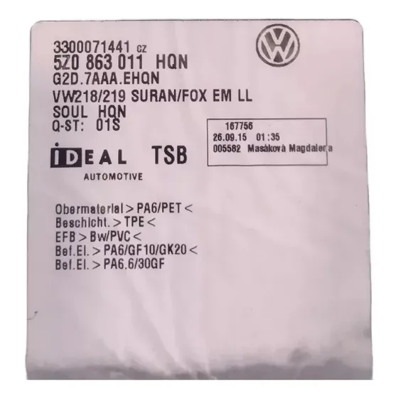 Juego De Alfombras Felpa Vw Surán Fox Originales 5z0863011