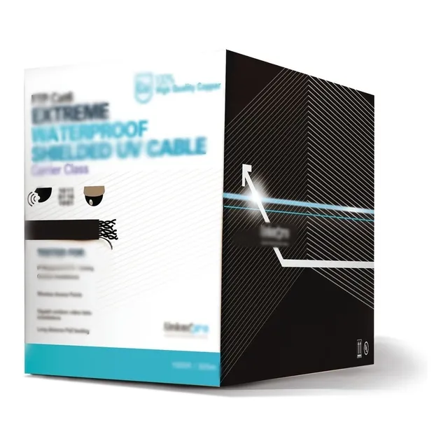 Cable Utp Cat5e Intemperie Negro 305m De Cobre Linkedpro