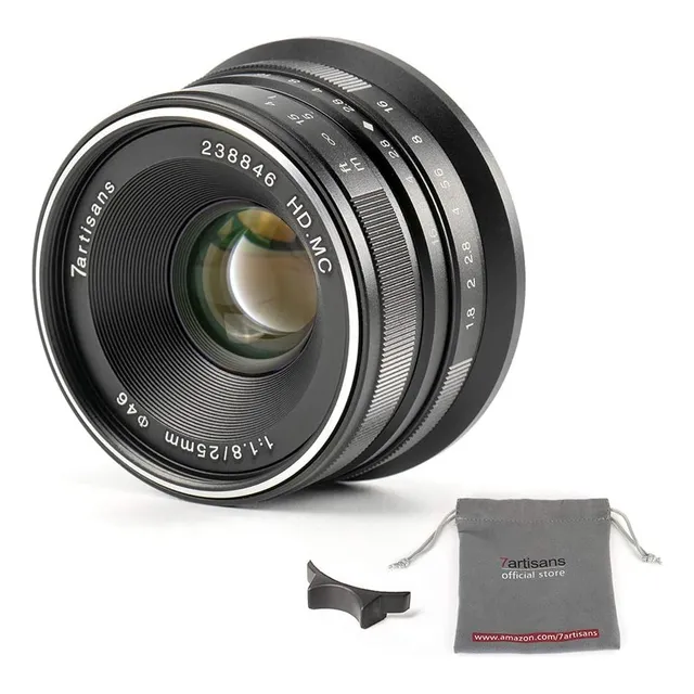 Lente 7artisans De Enfoque Manual Gran Angular Aps-c De 25mm