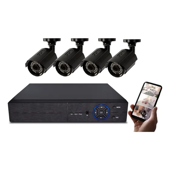 Kit 4 Camaras Seguridad Exterior Interior 1080px Internet Hd